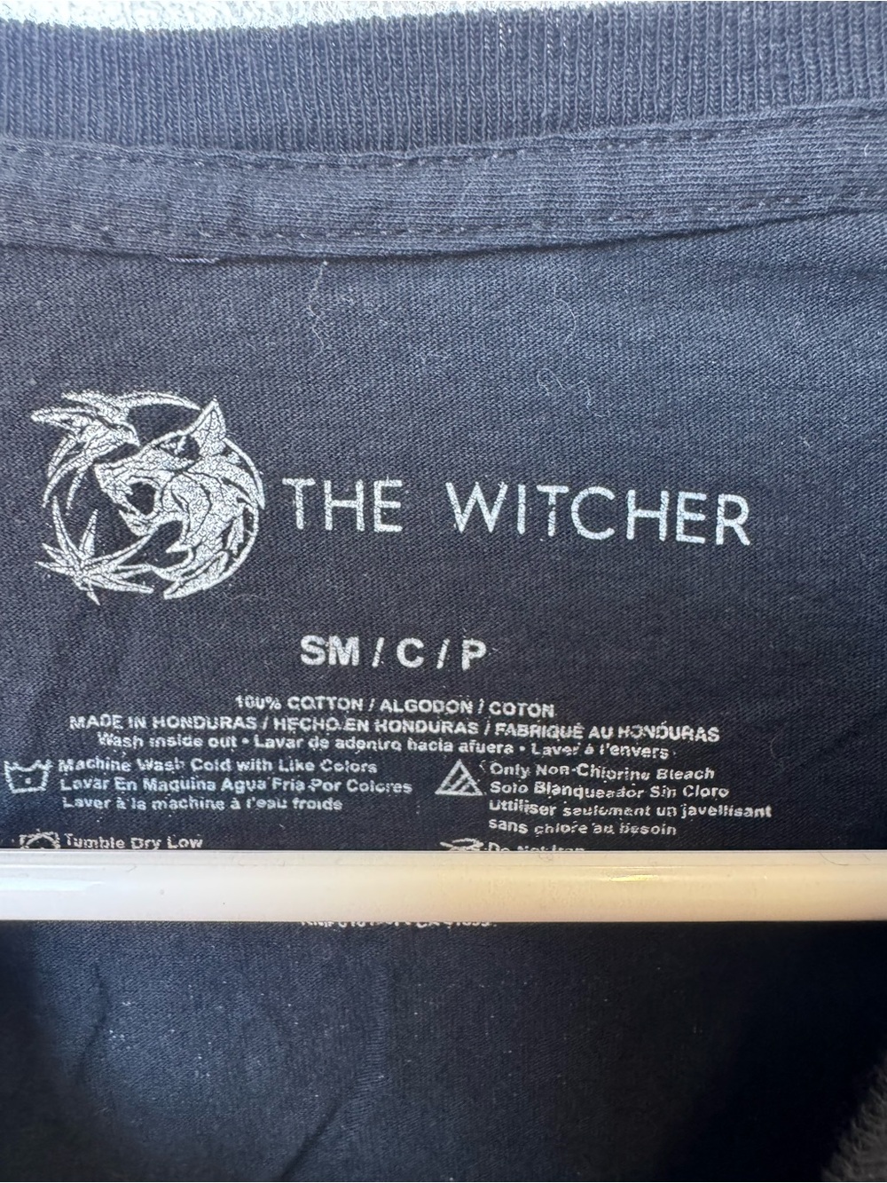 The Witcher Graphic Money Monsters Crop Tee in Black and Blue Women’s S - Picture 4 of 5